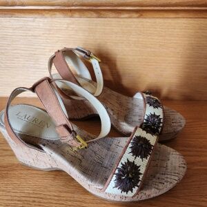 Ralph Lauren Ankle Sandals Size 7